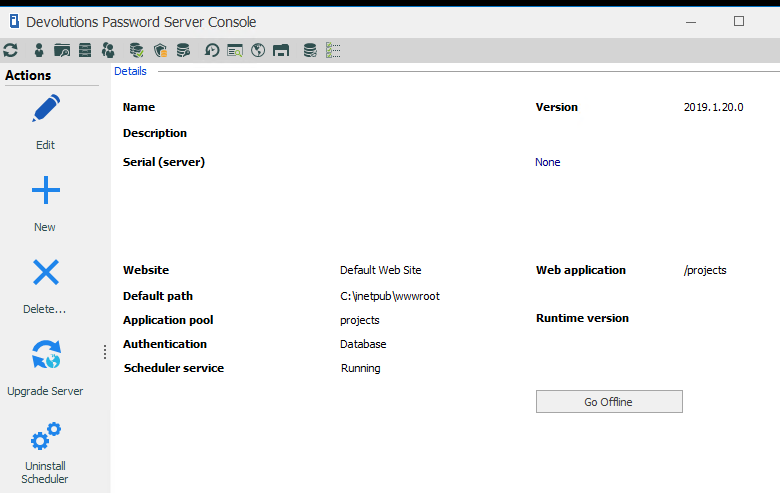 Unable to install 2019.1.20.0 LTS version, DPS Console is blank